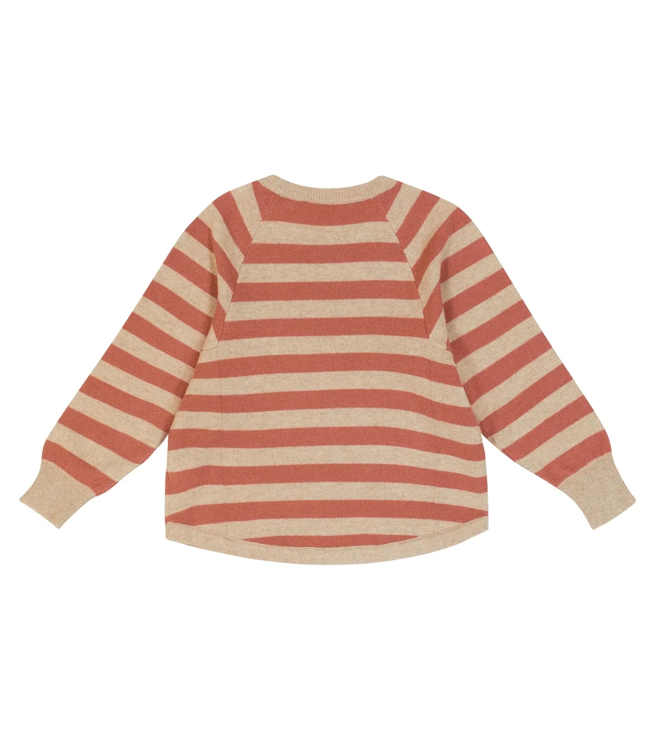 Свитшот полосатый Brunello Cucinelli Kids, бежевый — фото 4