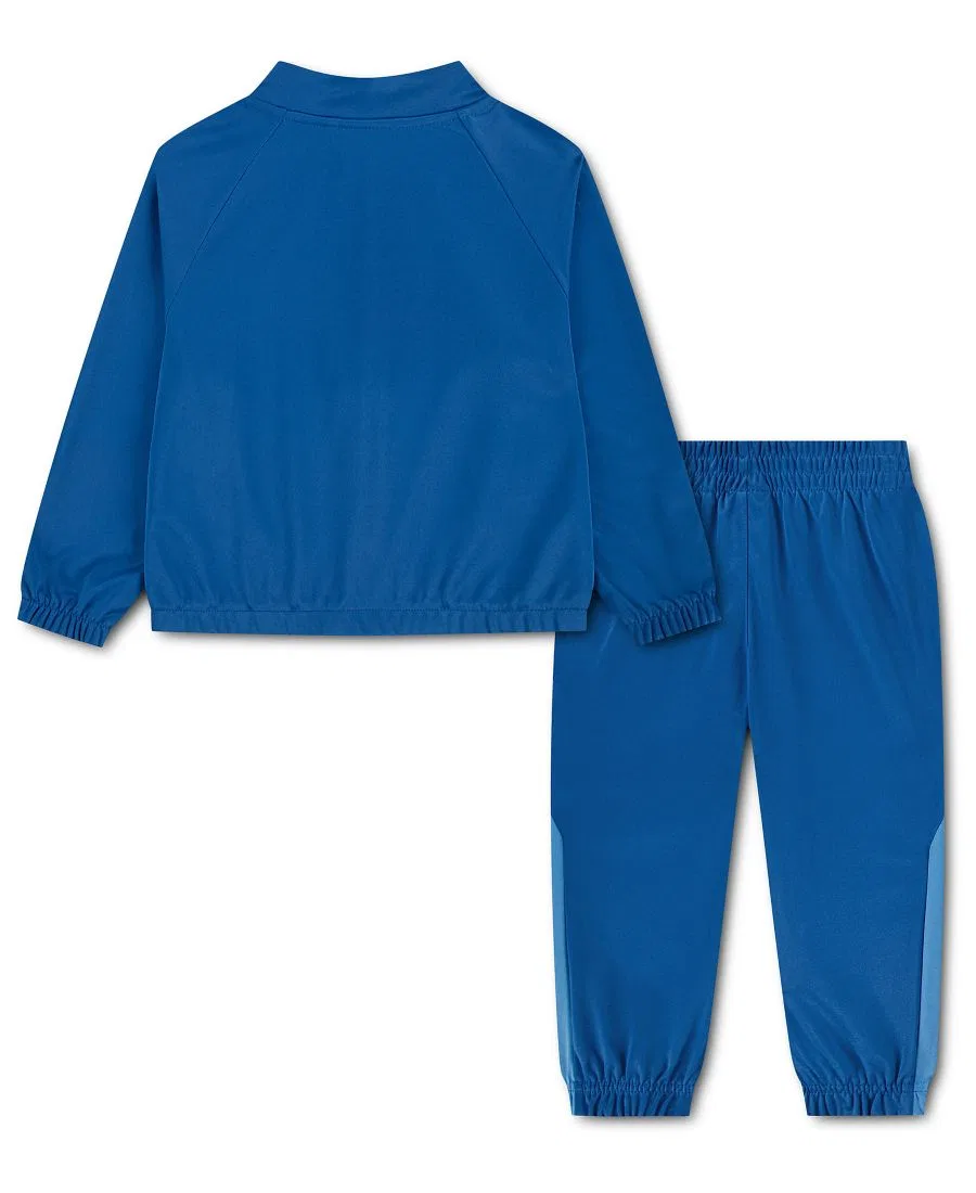 Детский спортивный костюм с цветовыми вставками и отделкой кантом, Long-Sleeve Jacket and Pants Jordan, True Blue — фото 2