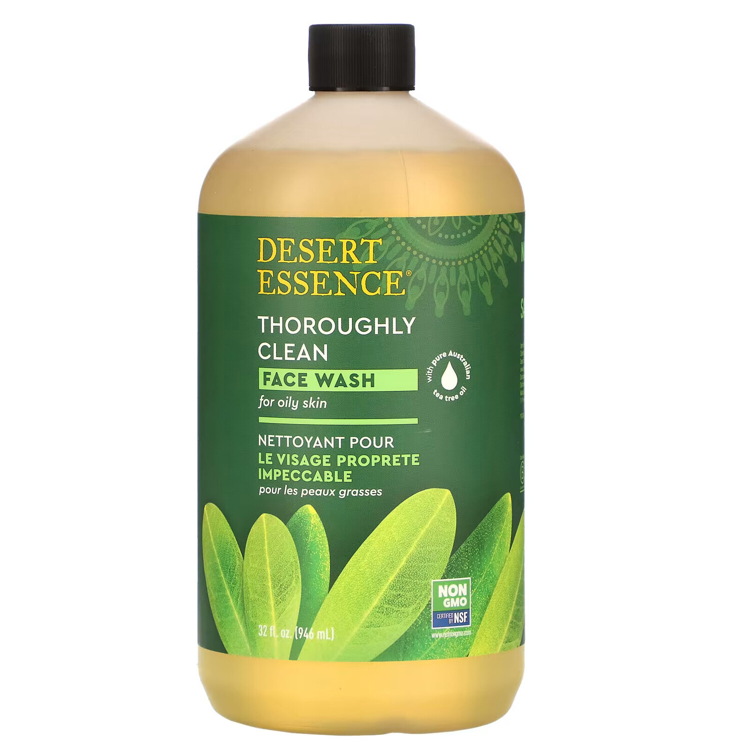 Desert Essence, Средство для глубокого очищения кожи лица, 32 жидких унции (946 мл) — фото 2