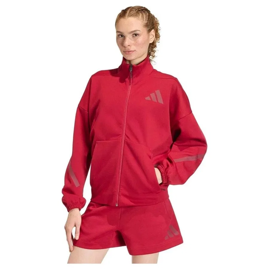 Женская куртка с длинным рукавом W Z.N.E. TT adidas, Бордовый — фото 2