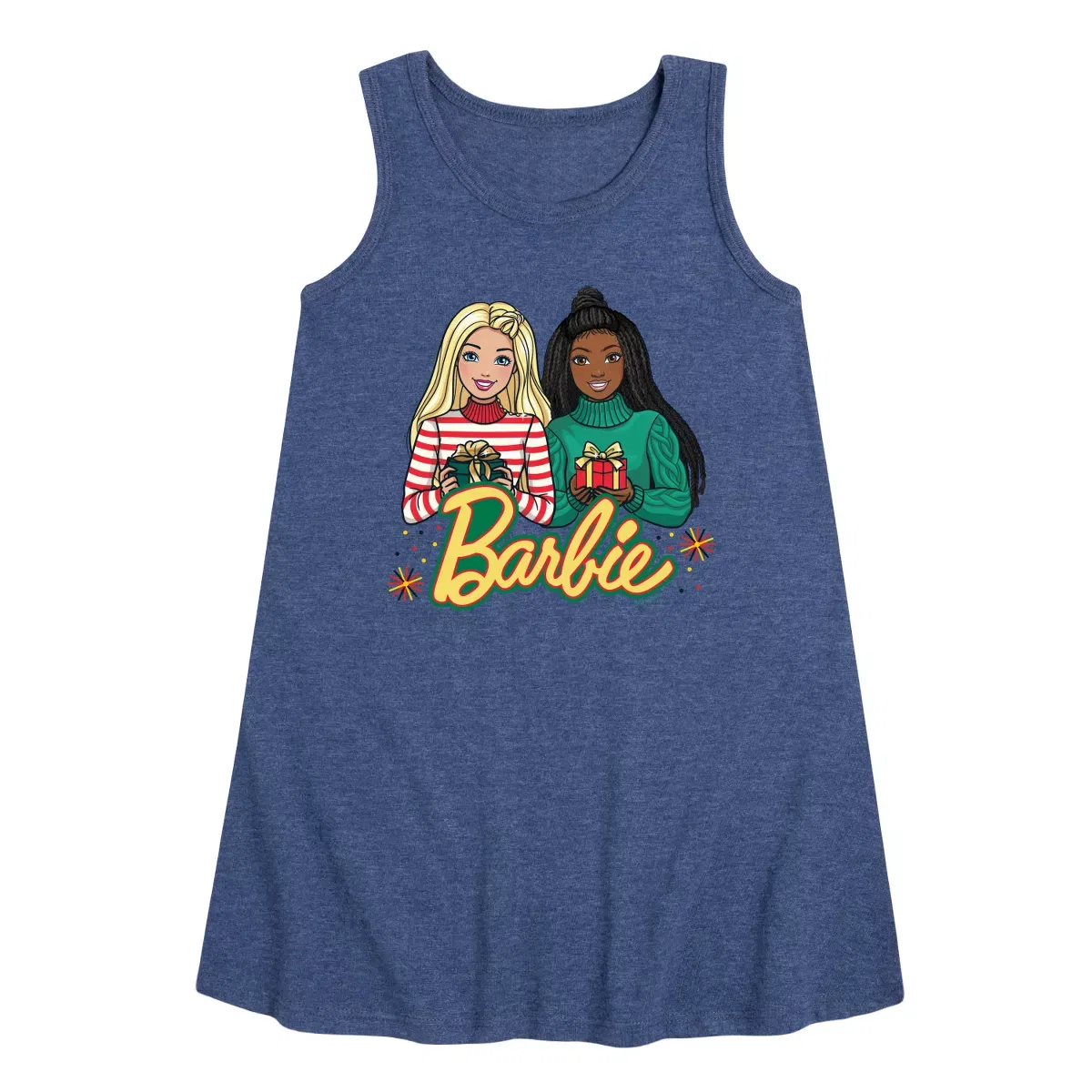 Детское платье без рукавов Barbie Winter Holidays, Heather Navy