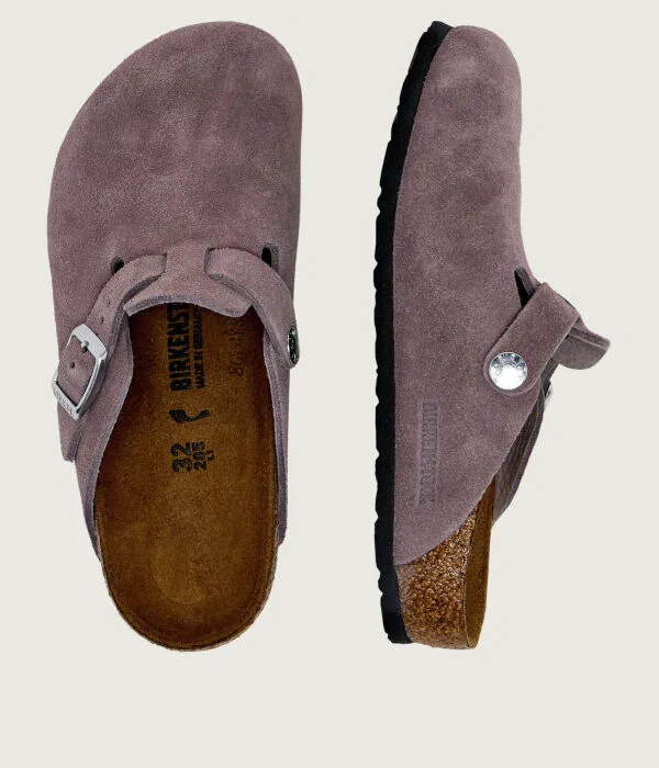 Детские сандалии-мюли Boston Leve Birkenstock, фиолетовый — фото 4