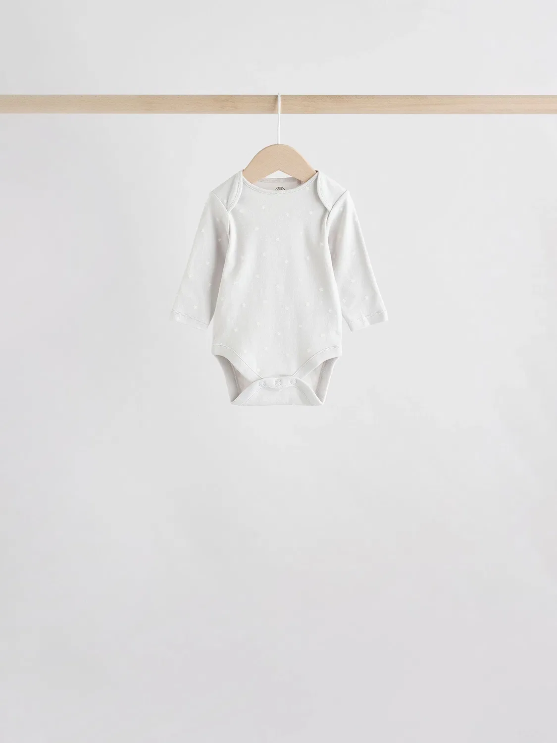 Боди с длинным рукавом 5-pack, хлопок Next, нейтральный — фото 3