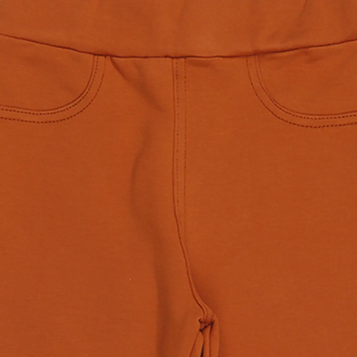 Леггинсы хлопковые Brown-Sweat Leggings Walkiddy, коричневый — фото 3
