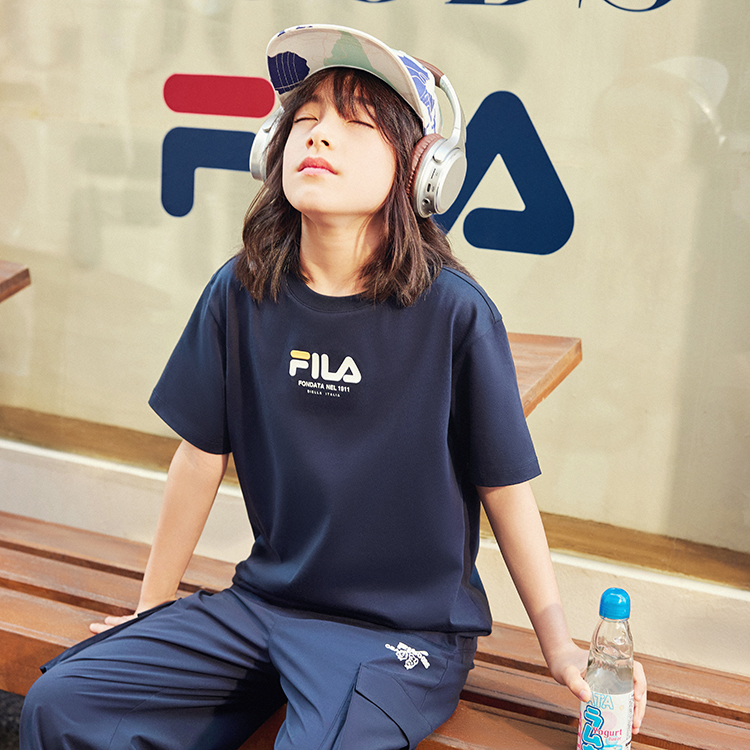 FILA KIDS Футболка YUANTIANZHI,LIANMINGKUAN Royal Blue — фото 4