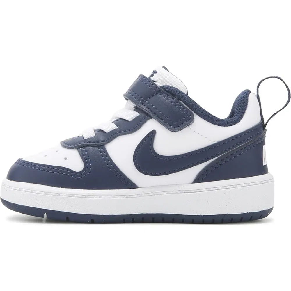 Детские кроссовки Kids' court borough low recraft для малышей Nike, Navy/White — фото 3