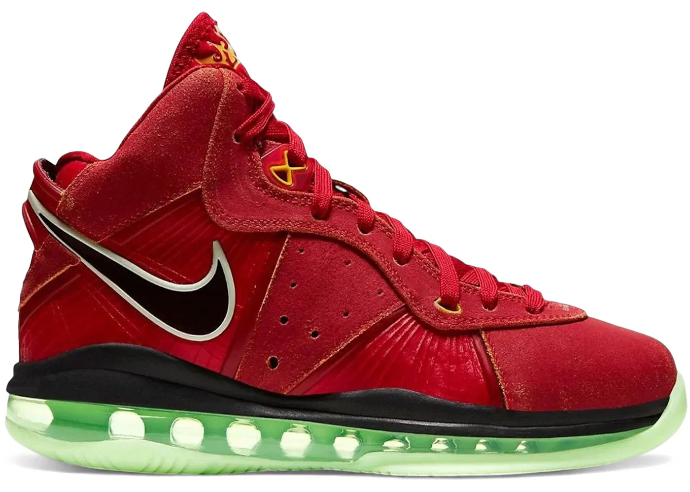 Детский баскетбольный кроссовок Nike LeBron 8 BG, Gym Red/Cucumber Calm/Black