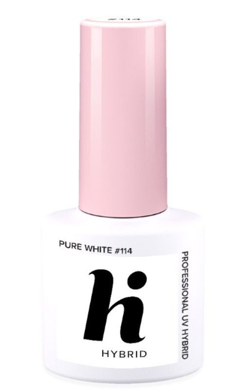 

Hi Hybrid гибридный лак для ногтей, 114 Pure White