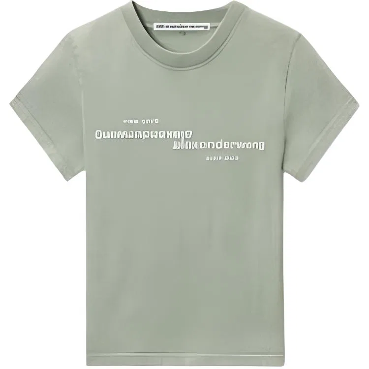 Женская футболка хлопковая Alexander Wang, Green