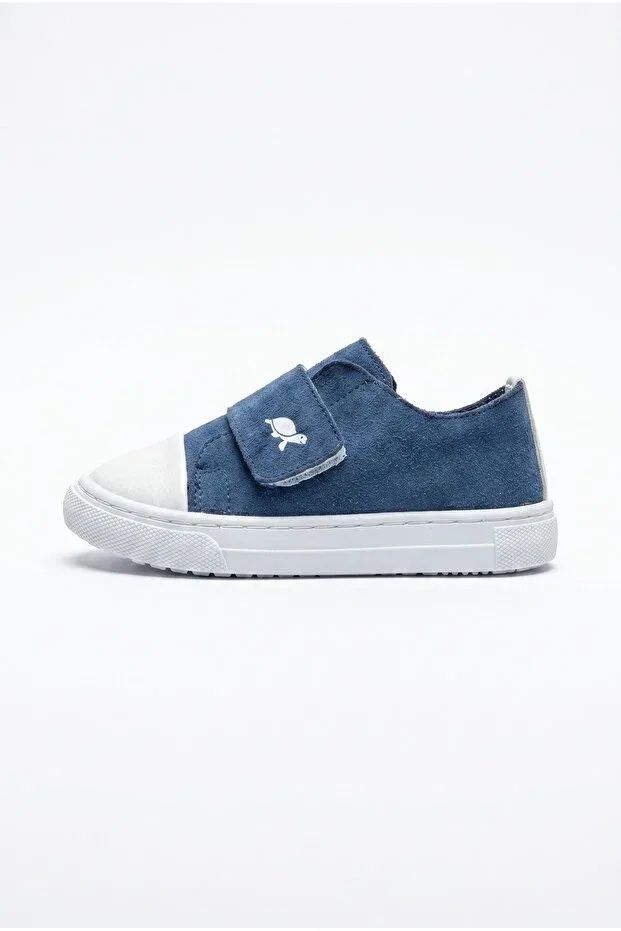 Детские кроссовки для девочек с липучкой Sthapy, Navy Blue — фото 2