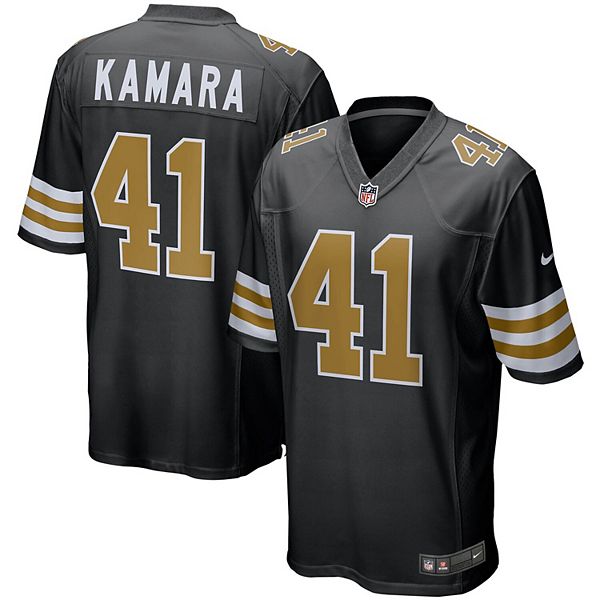

Мужская футболка Alvin Kamara New Orleans Saints Alternate Game черная Nike