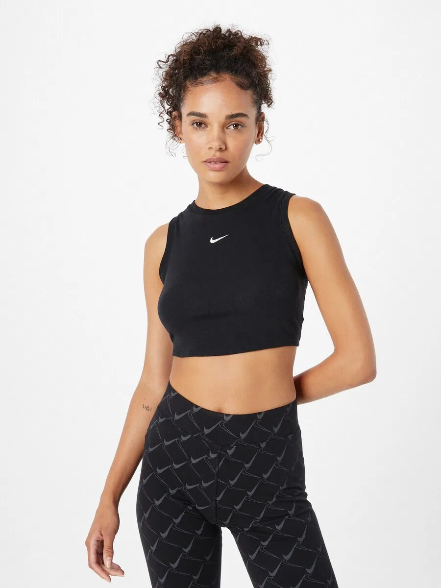 Топ Nike, черный — фото 3