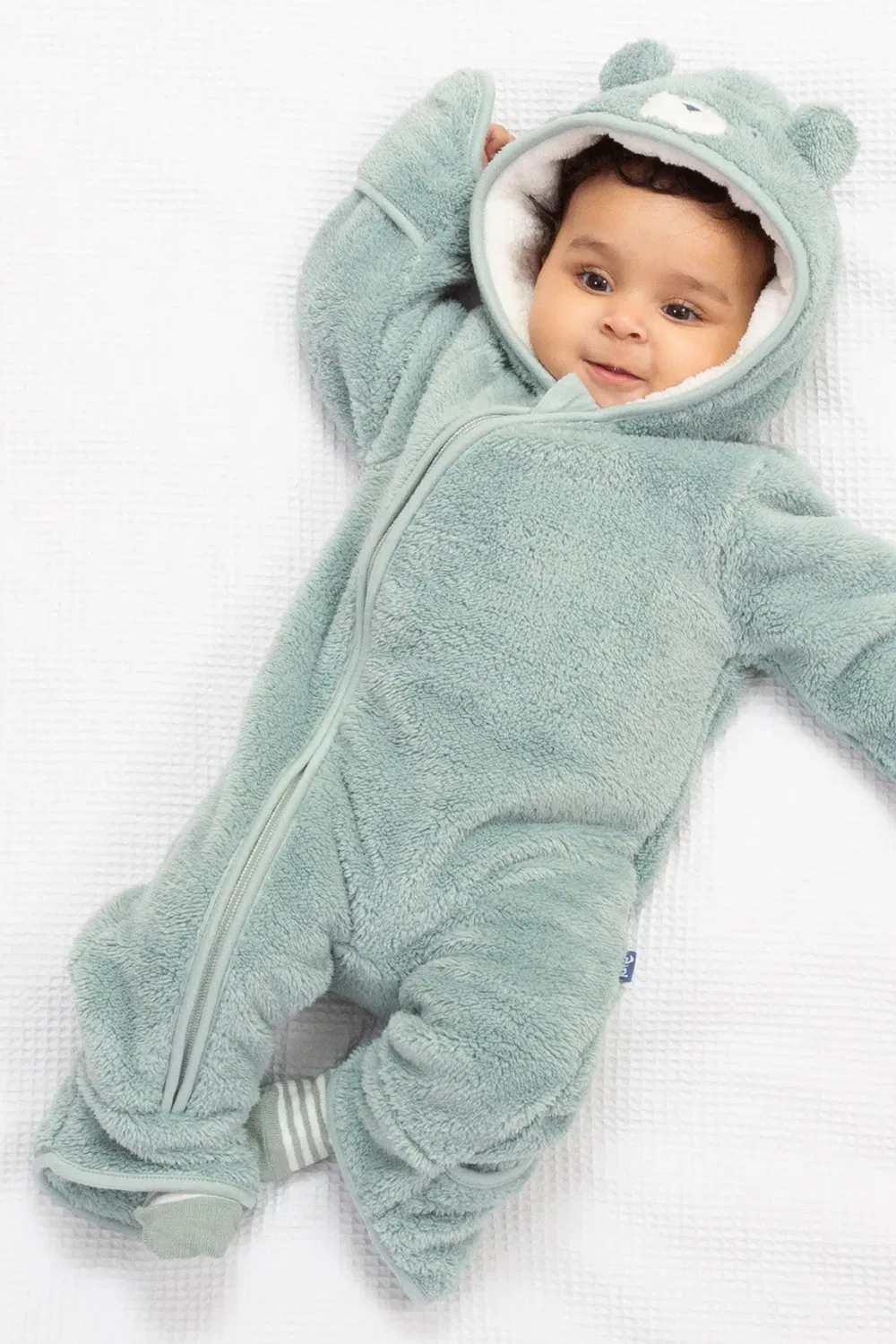 Детский комбинезон-конверт Baby Bear Fleece Kite, Green — фото 3