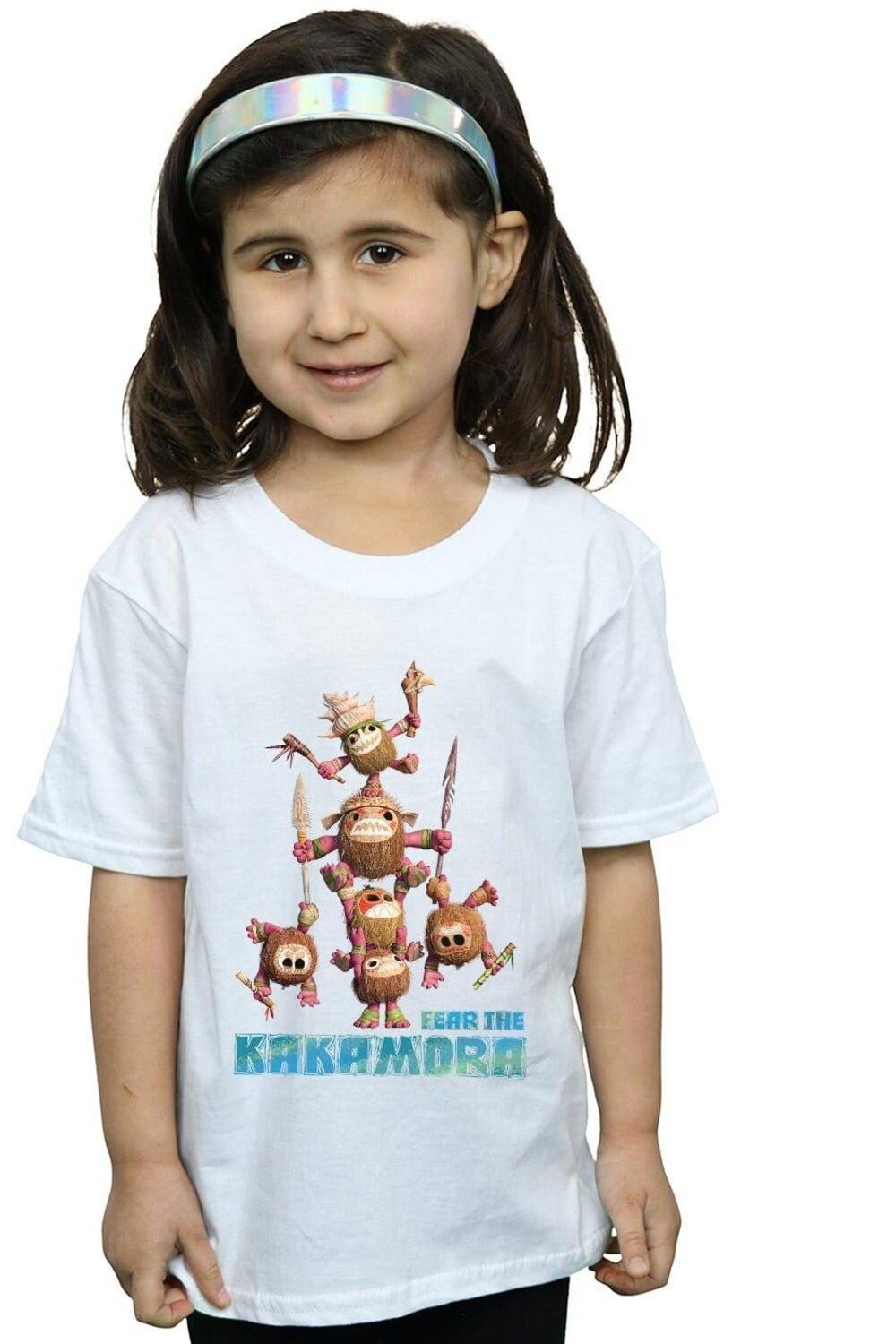 

Хлопковая футболка Moana Fear The Kakamora Disney, белый
