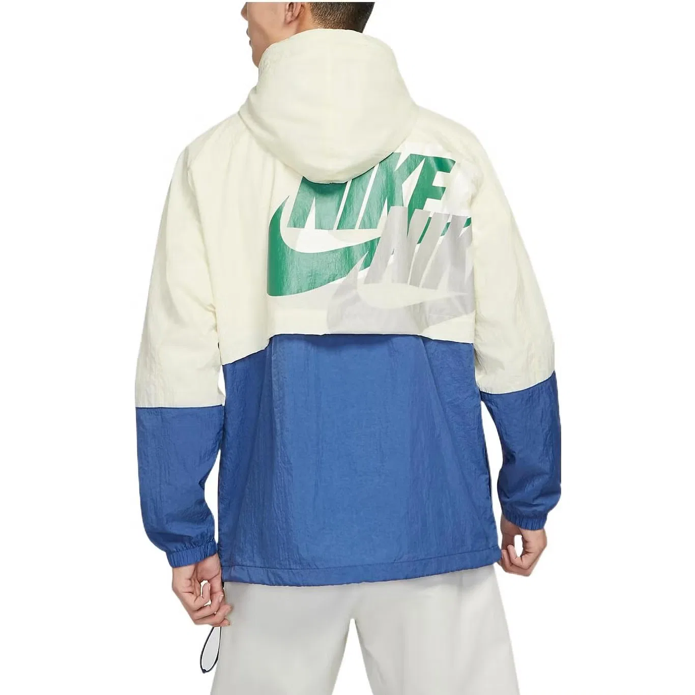 Куртка спортивная легкая с принтом на спине Nike, мультиколор — фото 4
