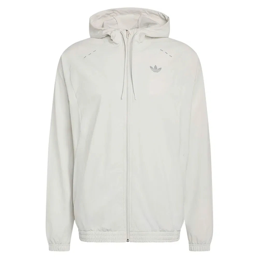 Худи Adidas Originals Tech Trefoil Essentials Track, белый — фото 3