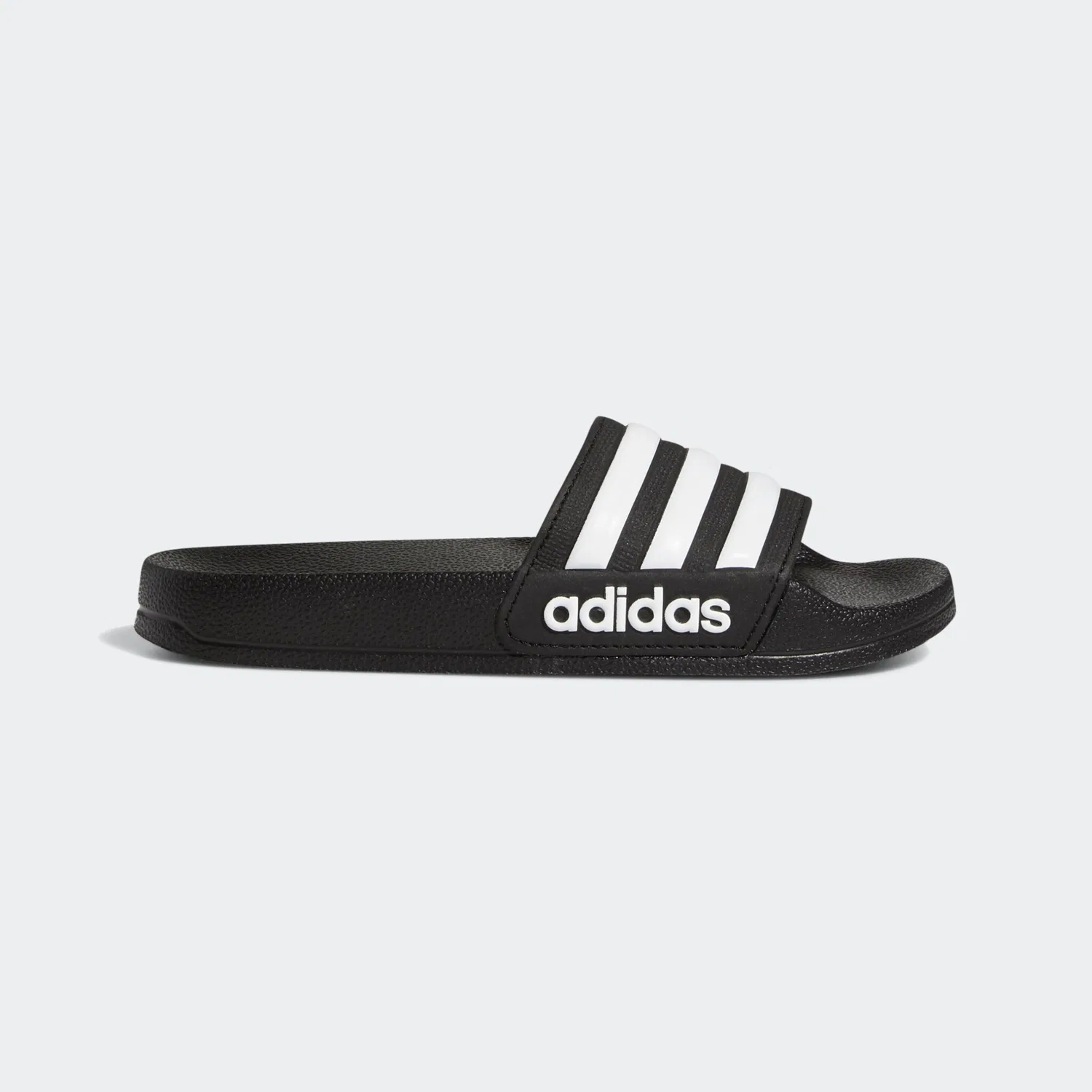 Детские шлепанцы с мягкой амортизацией Adidas Sportswear, Core Black/Ftwr White/Core Black — фото 3