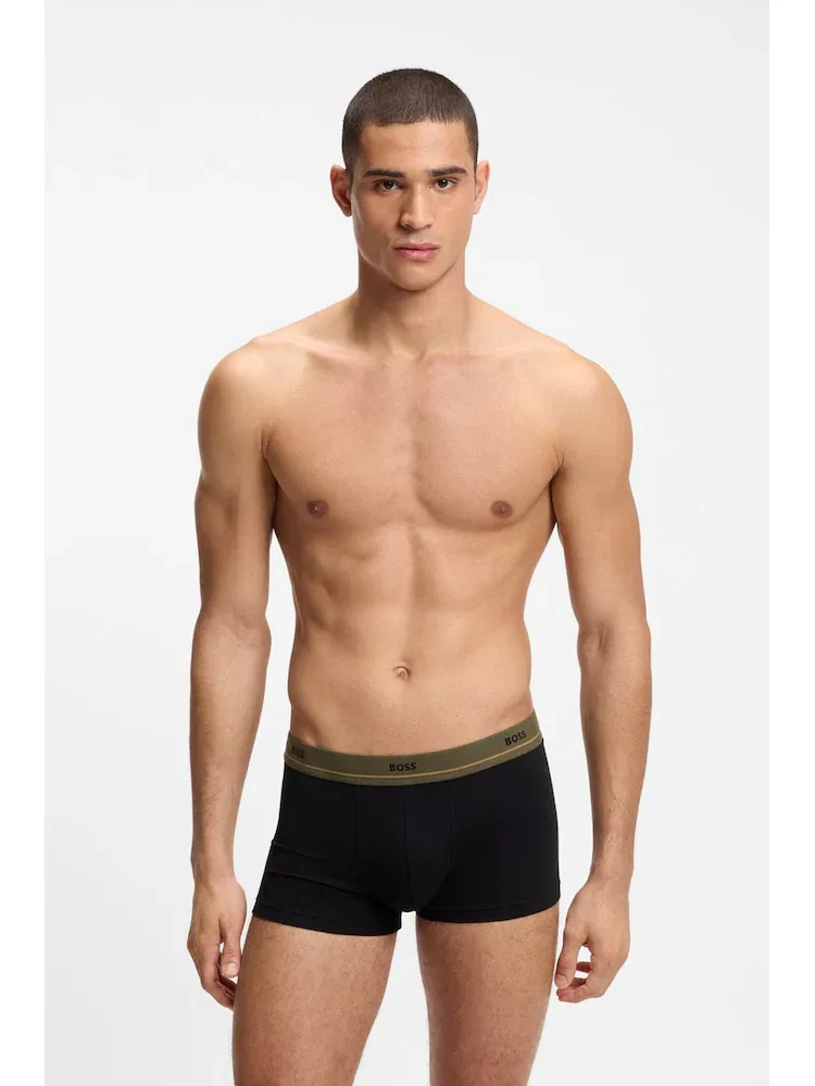 Трусы 5PK Stretch Cotton Trunk BOSS, Black — фото 2