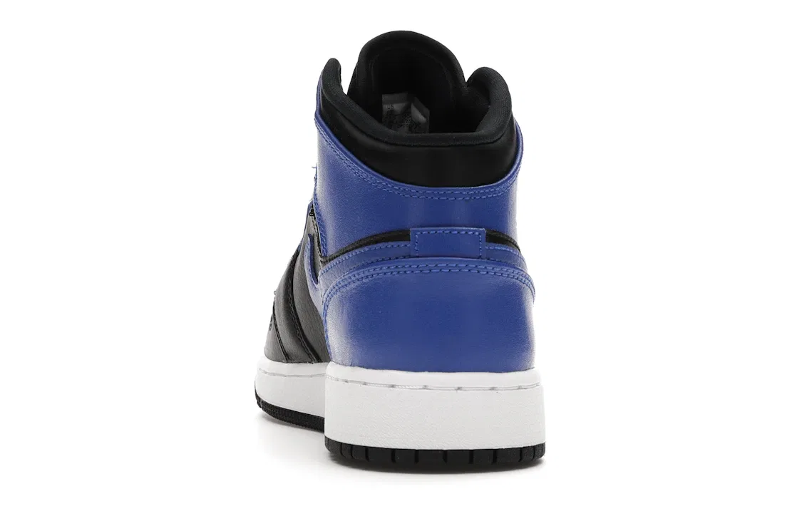 Детские кроссовки Lifestyle с высоким верхом Jordan 1 Mid, Black/Hyper Royal-White — фото 4