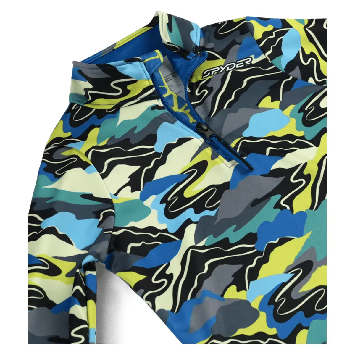 Детское флисовое поло с защитой UPF 50+ International 1/2 Zip Spyder, Multicolor — фото 3
