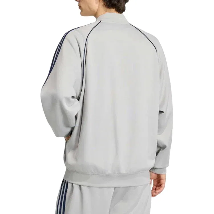 Мужская куртка свободного кроя Adicolor Classics Loose Track Jacket Adidas, серый — фото 3