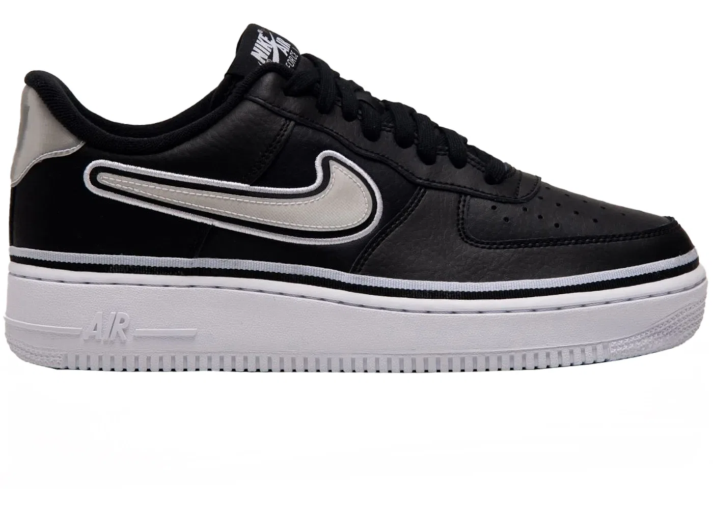 Детские кроссовки Nike Air Force 1 Low NBA Spurs, черный/белый