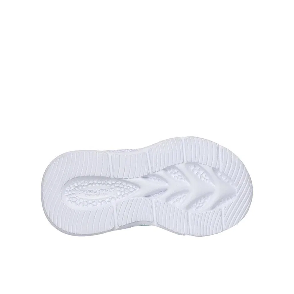 Детские кроссовки с эластичными шнурками S Lights Skechers, Grau / Mango — фото 4