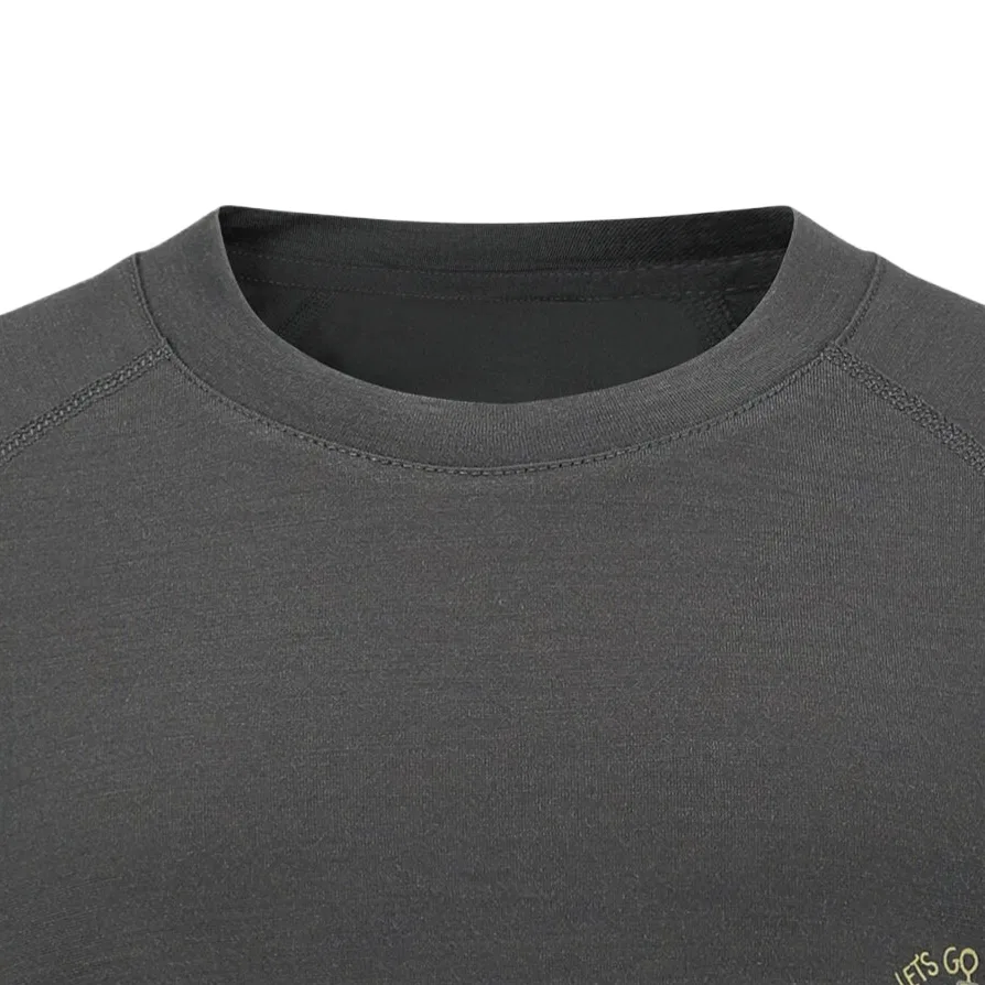 Детская футболка с круглым вырезом DECATHLON, Carbon Gray — фото 4