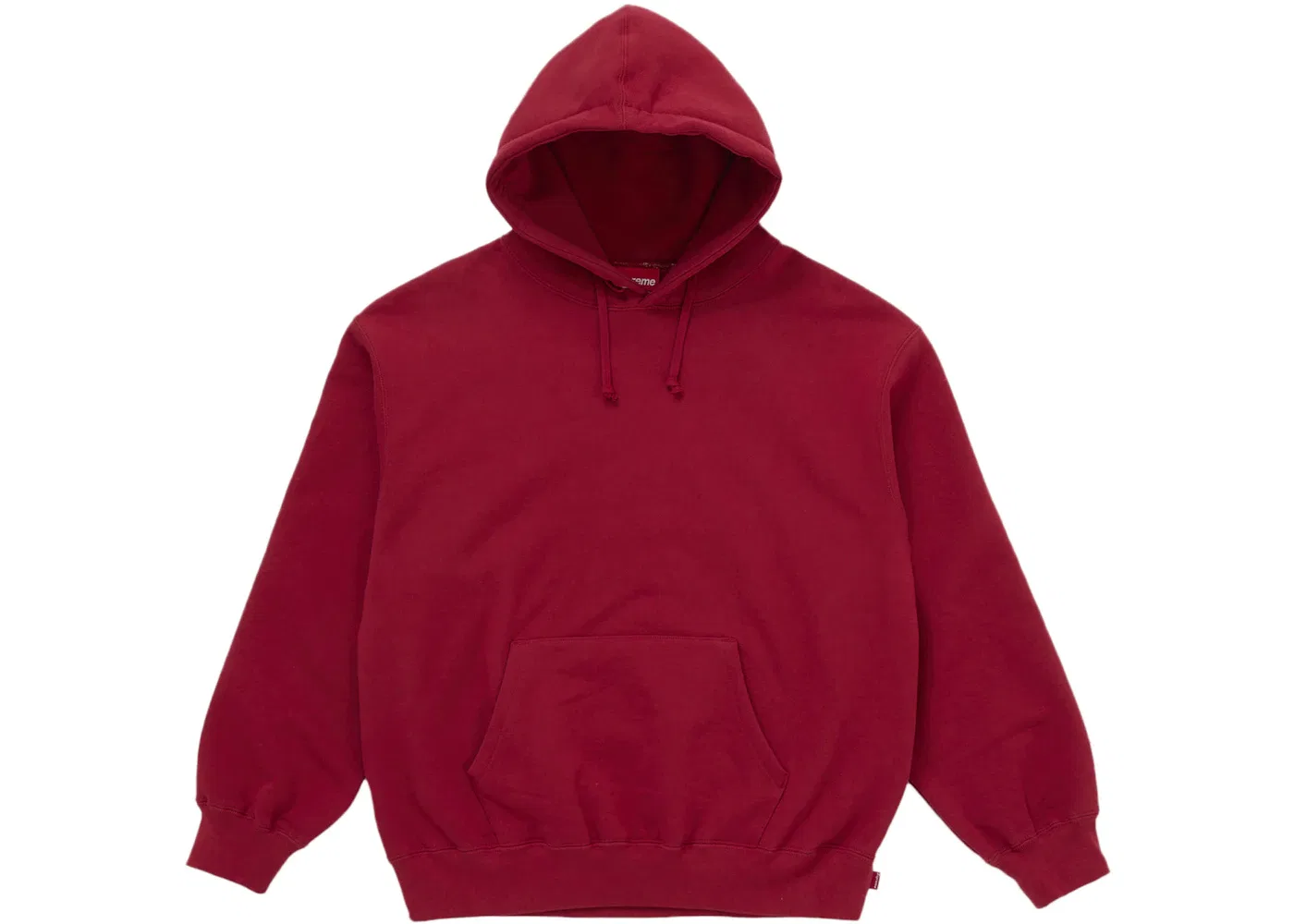 Мужской худи с сатиновой аппликацией Supreme Sweatshirt (FW25), Red