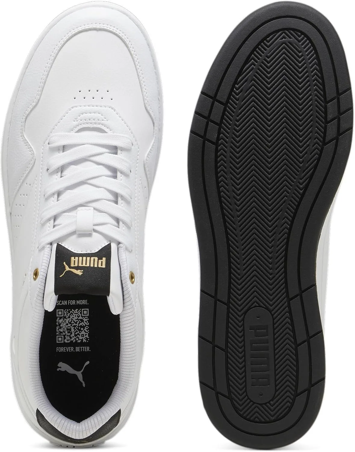 Мужские спортивные кроссовки Puma Court Classic 353780, белый/черный — фото 4