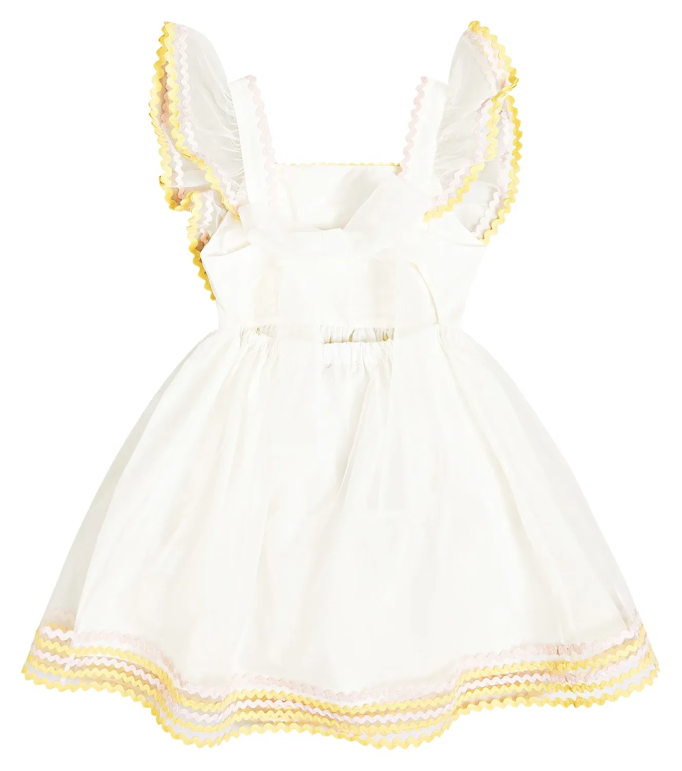 Платье из тюля с вышивкой Stella Mccartney Kids, белый — фото 4