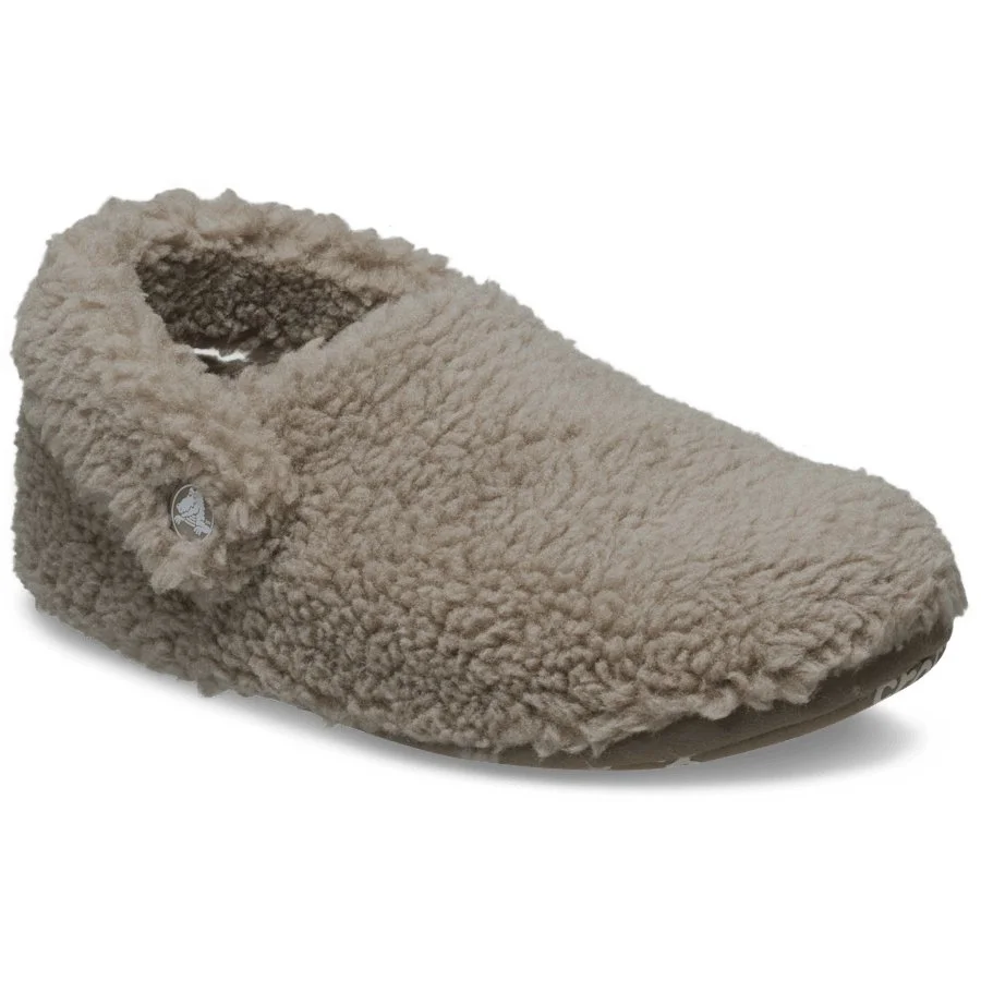 Сабо детские Crocs Kids' Classic Cozzzy Slipper, бежевый — фото 2