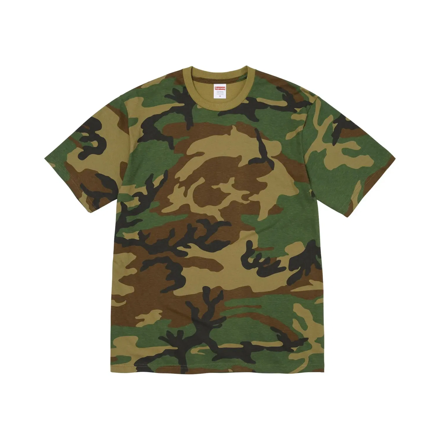 Футболка с принтом Supreme Gems Tee Supreme, Woodland Camo — фото 2