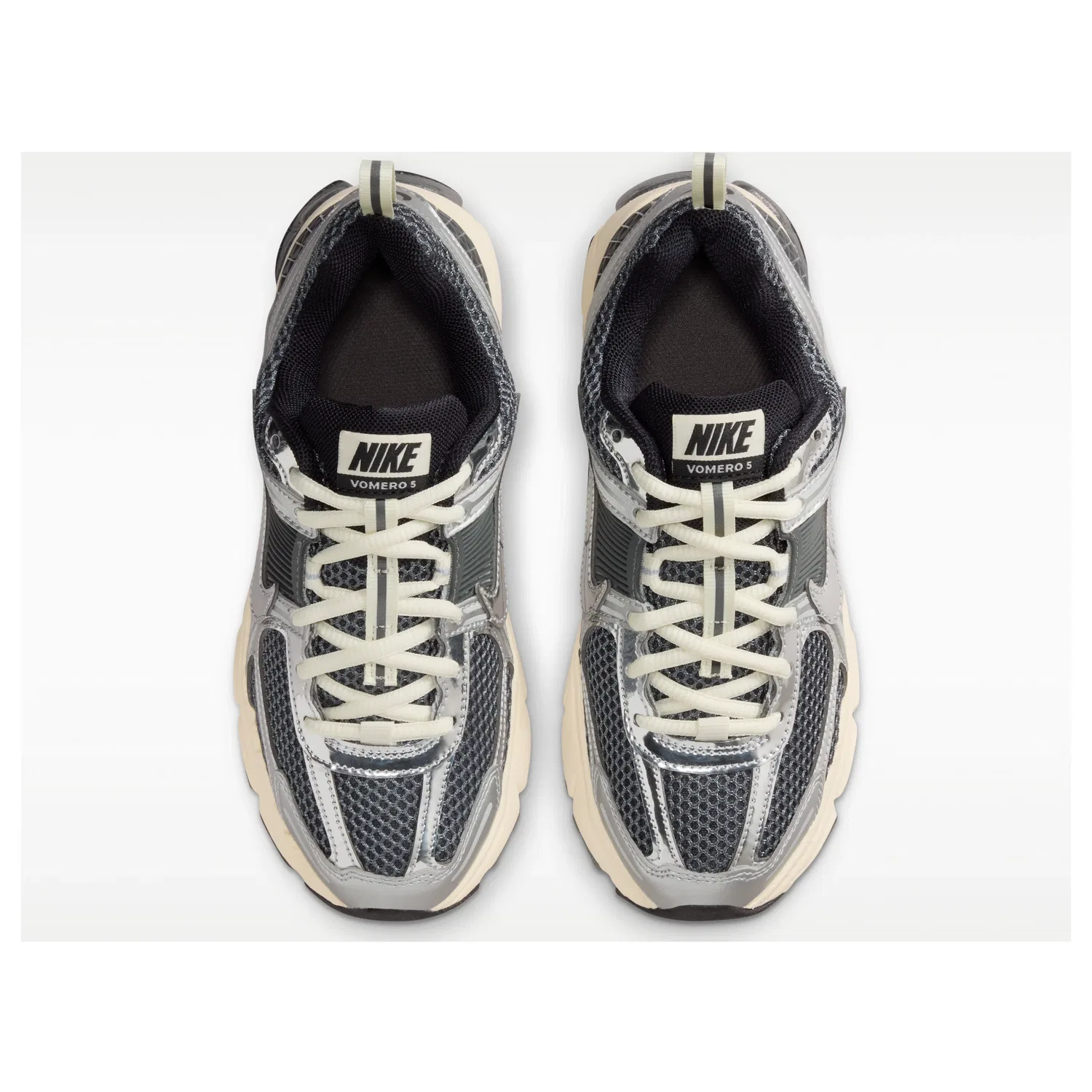 Детские кроссовки Nike Air Zoom Vomero 5 Iron Grey Coconut Milk Chrome, серый — фото 2