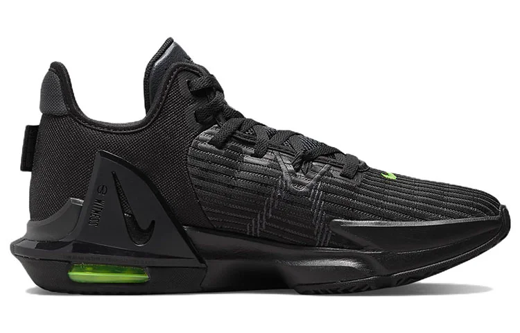 Кроссовки Nike LeBron Witness 6, черный/желто-зеленый — фото 2