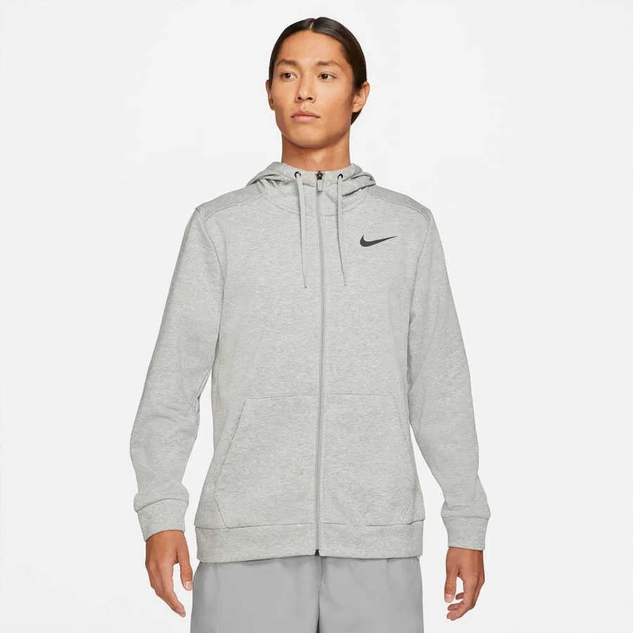 Мужской худи с капюшоном и полной застежкой-молнией Nike M Nk Df Hdıe Fz Fl, Серый