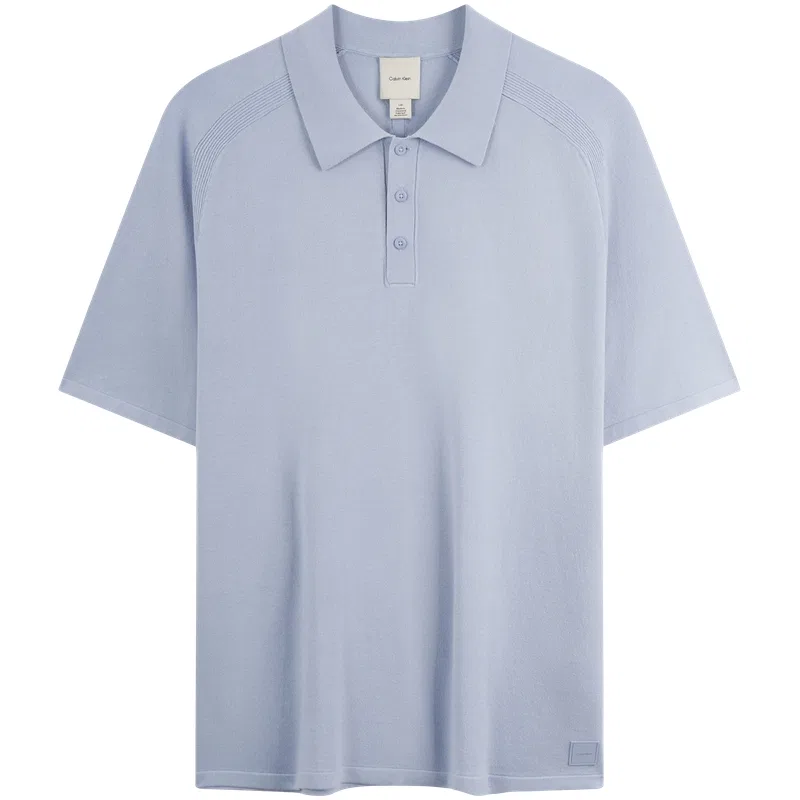 Свитер с полуоткрытым воротником Calvin Klein, Powder Blue