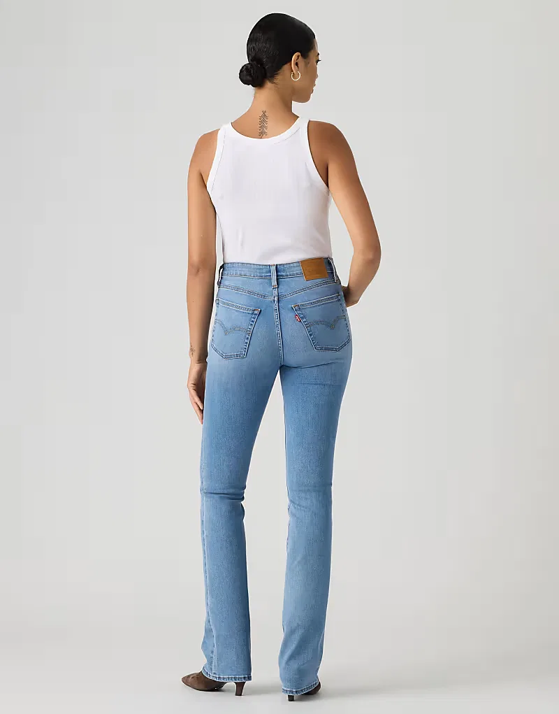 Джинсы Levi's 725 с высокой посадкой и расклешенными штанинами, светло-голубые