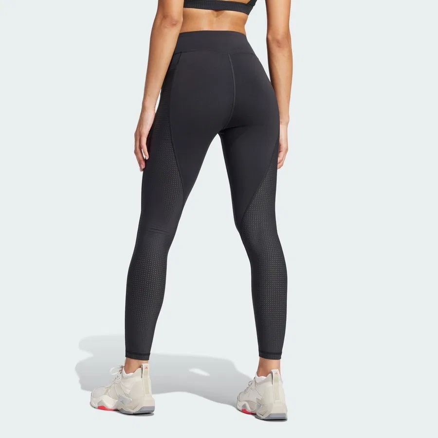 Женские леггинсы 7/8 с принтом Cool Intensity adidas, Черный — фото 2