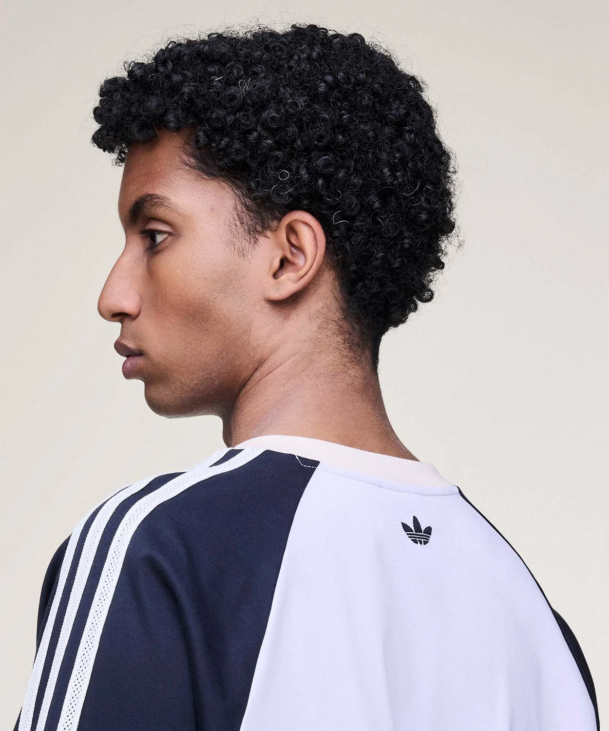 Мужская футболка с коротким рукавом, хлопковая, Wales Bonner Adidas, Violet — фото 4