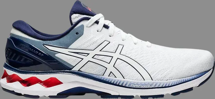 

Кроссовки gel kayano 27 'white peacoat' Asics, белый