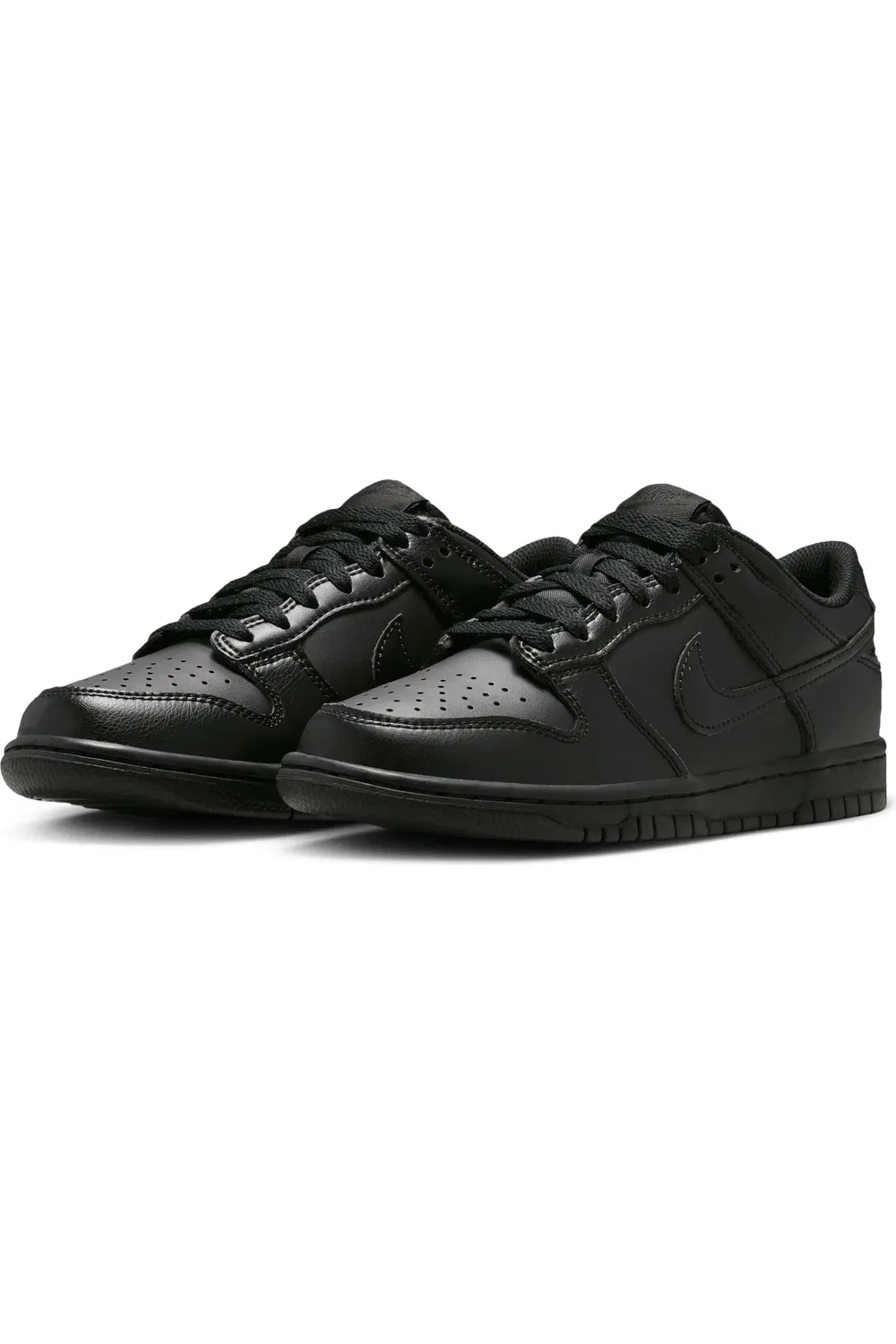 Кроссовки детские баскетбольные Dunk Low Nike, черный/черный — фото 2