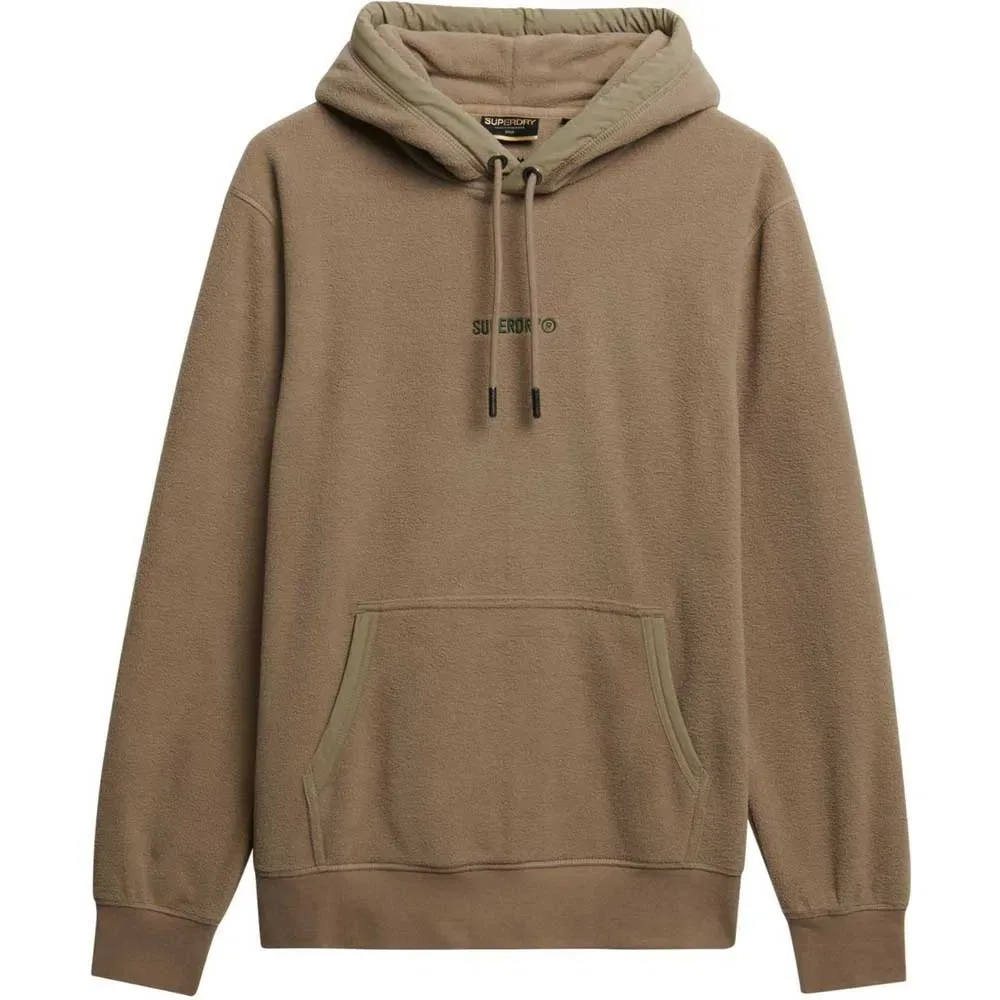 Худи с логотипом Superdry, бежевый — фото 3