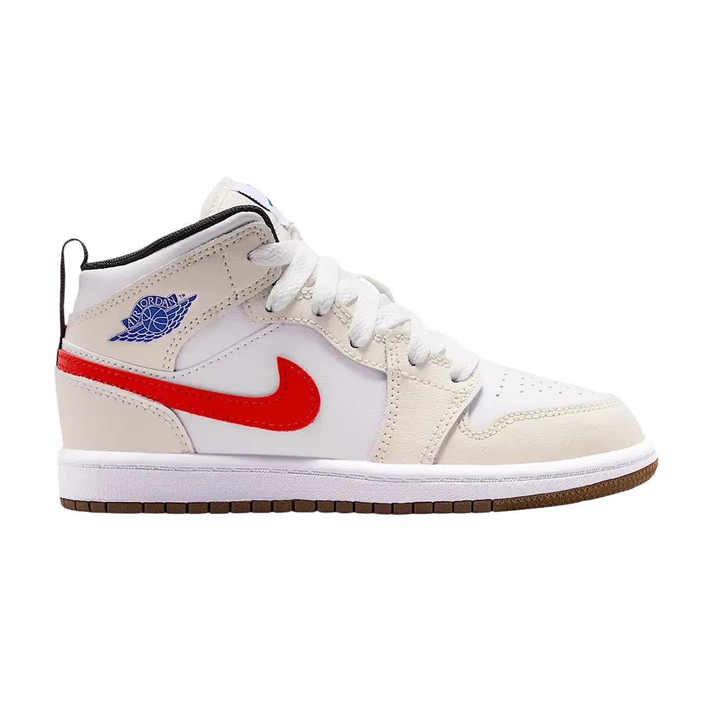 Кроссовки Air Jordan 1 Mid PS, белый