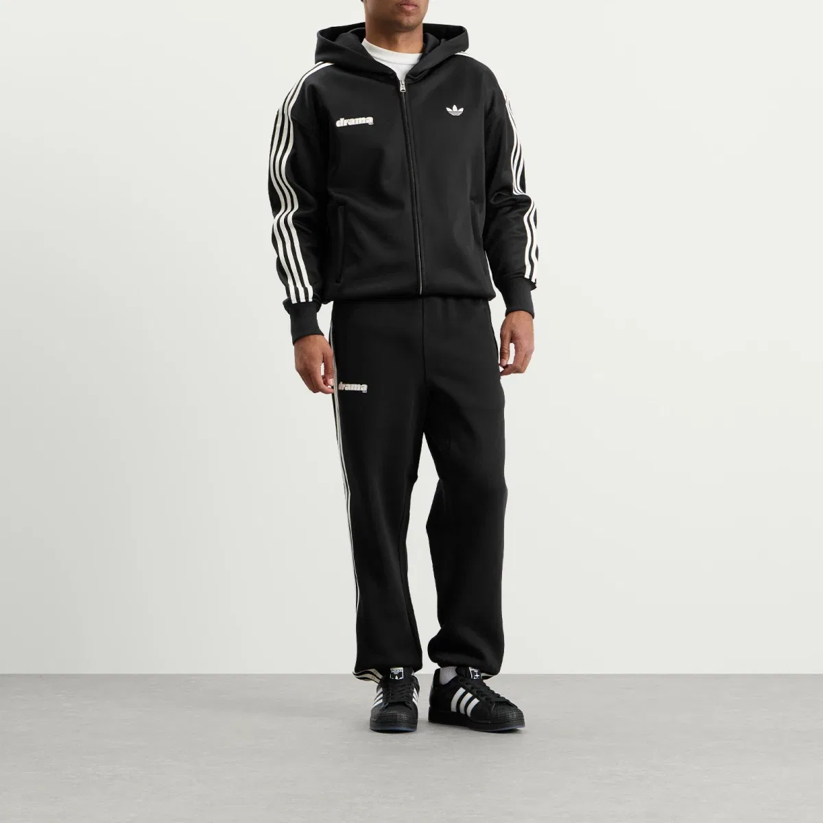 Женская худи-куртка с капюшоном X Drama Call Adidas, Black — фото 4