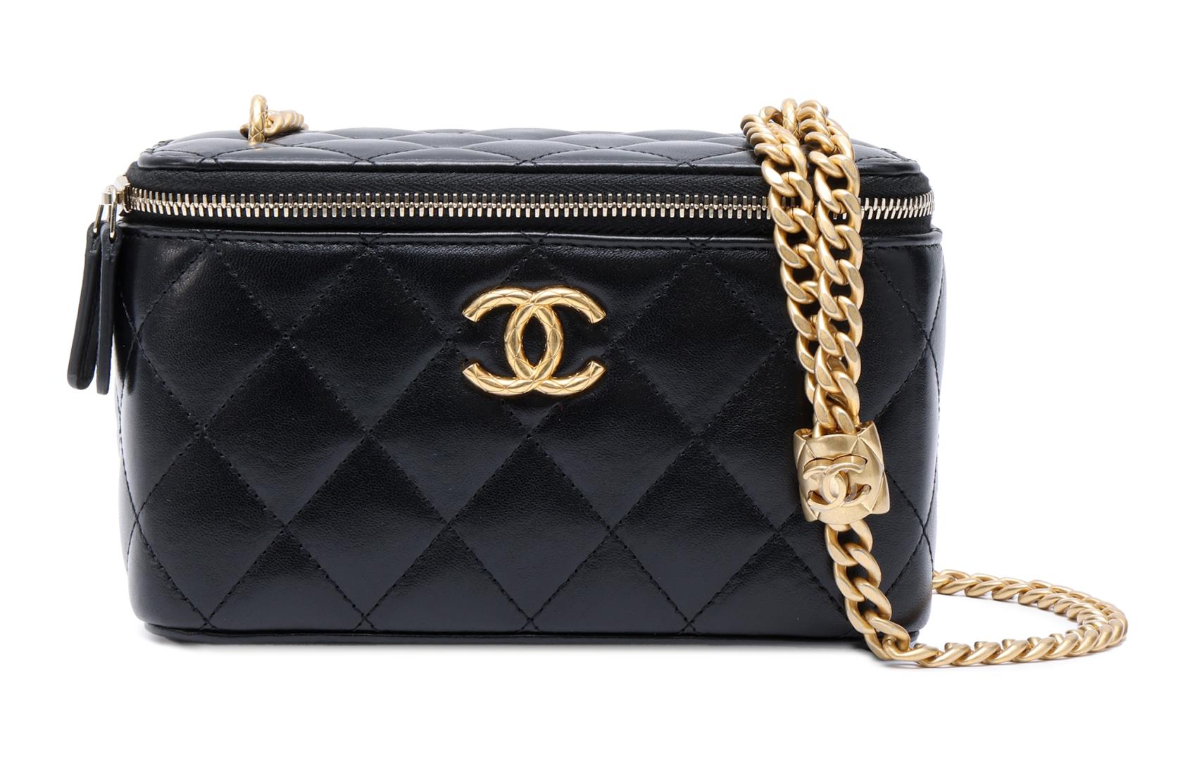 Сумка через плечо из ягненка женская черная CHANEL — фото 2