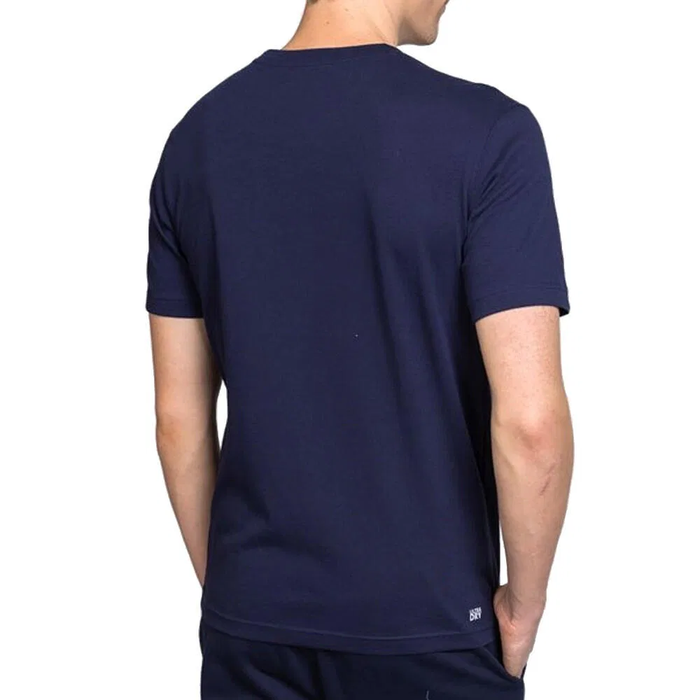 Мужская футболка с круглым вырезом Lacoste, Цвет Grau — фото 2