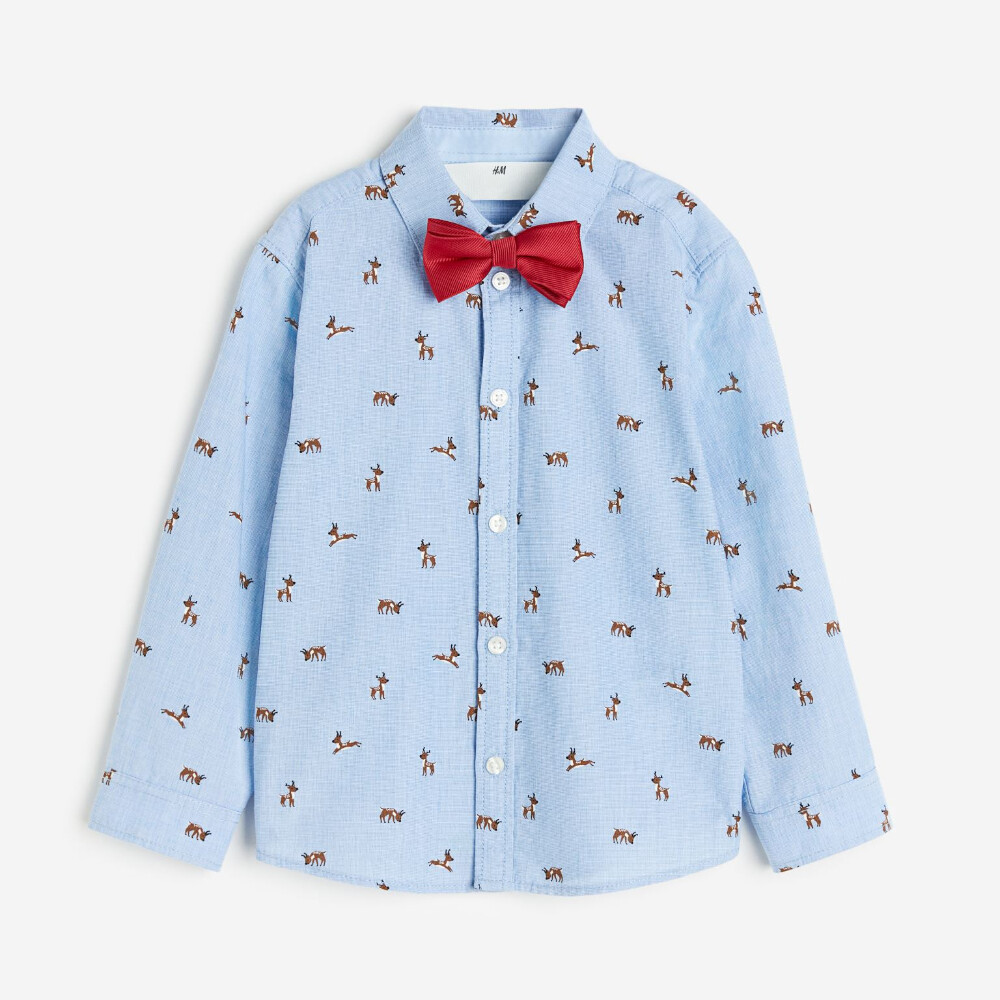

Рубашка H&M and Tie, голубой, Синий, Рубашка H&M and Tie, голубой
