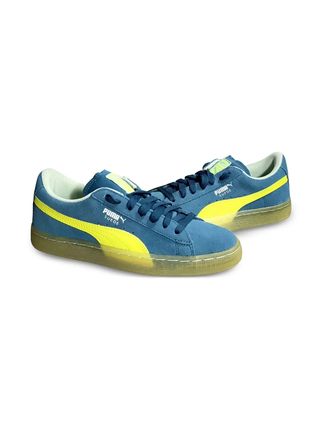 Кроссовки LFS сине-желтые PUMA, синий