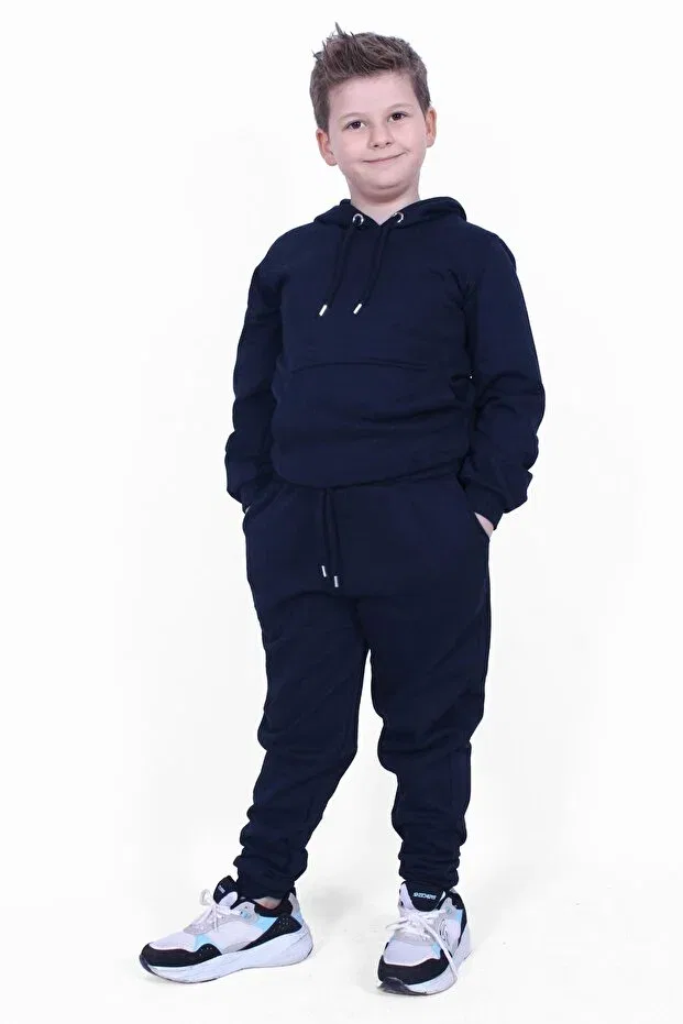 Детский спортивный костюм для мальчиков с капюшоном Panios Kids, Navy Blue